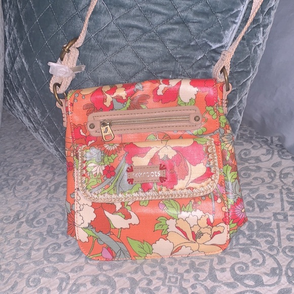 Sakroots flat cross body floral pink bag - Picture 3 of 9